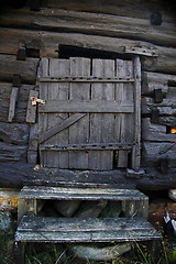 Image showing Old cabin door # 2