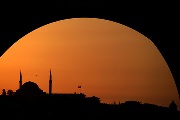 Image showing Sunset at Instanbul