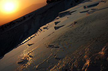 Image showing Sunset at Pamukkale