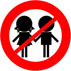 Image showing Children prohibited