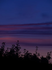 Image showing Blue sky at sunset