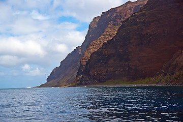 Image showing Rugged Na Pali Coastline of Kauai, Hawaii, USA