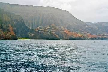 Image showing Rugged Na Pali Coastline of Kauai, Hawaii, USA