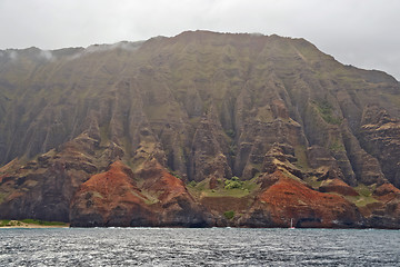 Image showing Rugged Na Pali Coastline of Kauai, Hawaii, USA