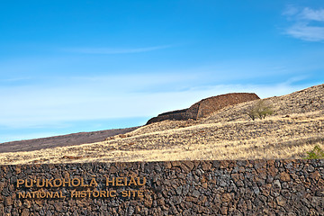 Image showing Puukohala Heiau National historic site in Big Island of Hawaii