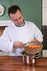 Image showing Chef and carrot