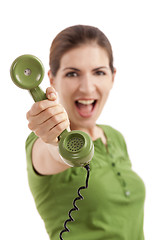 Image showing Pick up the phone