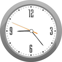 Image showing vector gray clock