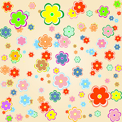 Image showing cute artistic flower wedding background