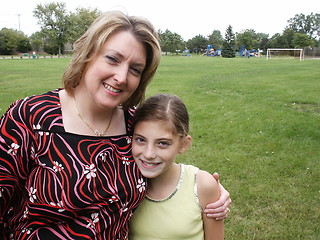 Image showing Mother and 12-year-old daughter.