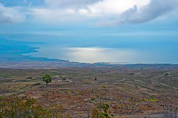 Image showing Big Island of Hawaii coastline aerial view