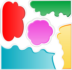 Image showing Colorful bubbles for speech