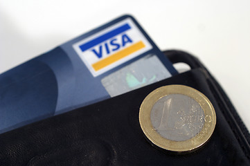 Image showing Euro Visa wallet