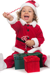 Image showing Little Santa Claus