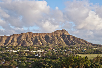Image showing Diamond Head in Honolulu, Hawaii