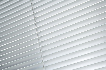 Image showing Closed metallic blinds