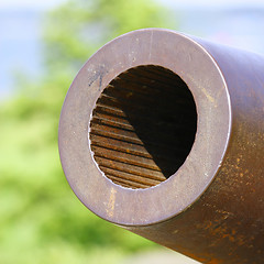 Image showing Old Russian Cannon in Suomenlinna Sveaborg Helsinki Finland