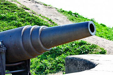 Image showing Old Russian Cannon in Suomenlinna Sveaborg Helsinki Finland