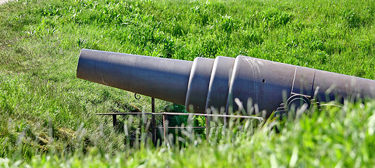 Image showing Old Russian Cannon in Suomenlinna Sveaborg Helsinki Finland