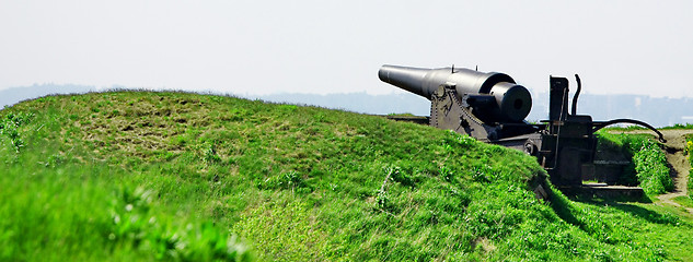 Image showing Old Russian Cannon in Suomenlinna Sveaborg Helsinki Finland