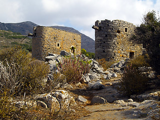 Image showing Derelict windmills