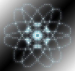 Image showing abstract atom graphic