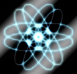 Image showing abstract atom graphic