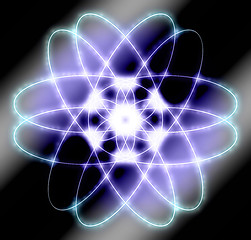 Image showing abstract atom graphic