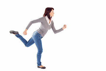 Image showing Woman in Running Pose