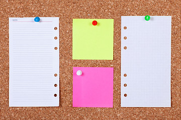 Image showing Notes on Corkboard