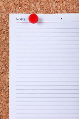 Image showing Blank Note Paper Macro