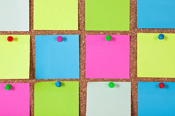 Image showing Notes on Corkboard