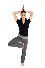Image showing Woman Doing Yoga Exercise