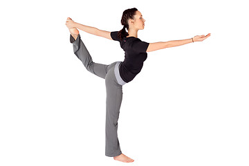 Image showing Woman Practicing Yoga Asana