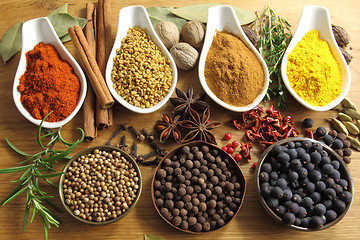 Image showing Spices and herbs