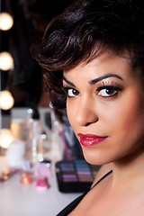 Image showing Beautiful Woman with Full Makeup Portrait