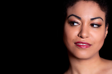 Image showing Beautiful Woman with Full Makeup Portrait