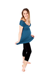 Image showing Happy Pregnant Woman Fashion