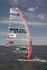 Image showing A norwegian windsurfer