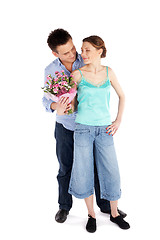 Image showing Attractive Casual Couple in Love