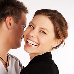 Image showing Happy Cheerful Woman Laughing