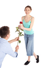 Image showing Romantic Couple on Valentine's Day