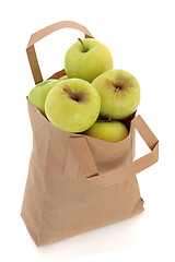 Image showing Apples in a Bag