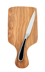 Image showing Carving Knife on Chopping Board