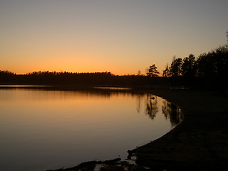 Image showing Sunset beach