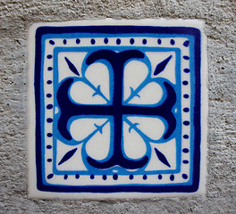 Image showing Ceramic Tile - Flowers Motifs