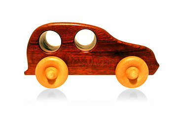 Image showing Wooden Toy Car