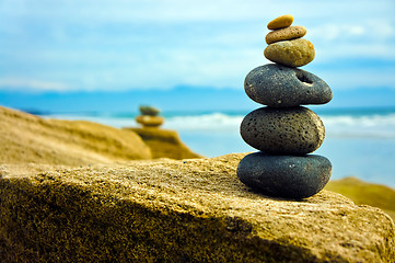 Image showing Zen Stone stacked together