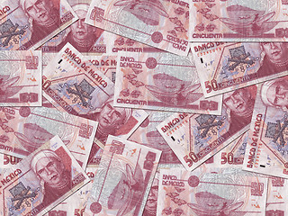 Image showing 50 Mexcian Pesos Background