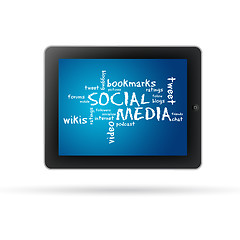 Image showing Social Media Tablet PC